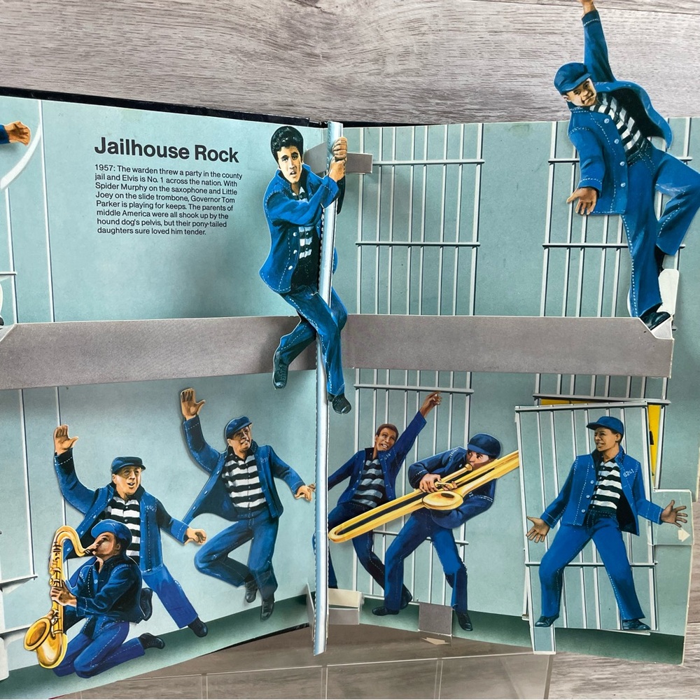 1985 Elvis Musical Pop Up Book By Bonanza 5 Double Pop-Ups (No music) - Picture 6 of 13
